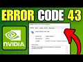 How To Fix NVIDIA Error Code 43 Windows Has Stopped This Device