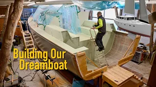 Another Cabin Taking Shape – Building Our Own 52ft Sailboat – Ep. 479 Ran Sailing