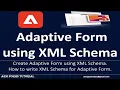 AEM Forms Create Adaptive Form using XML Schema