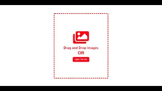 Drag and Drop Browse Files Using HTML CSS and JavaScript