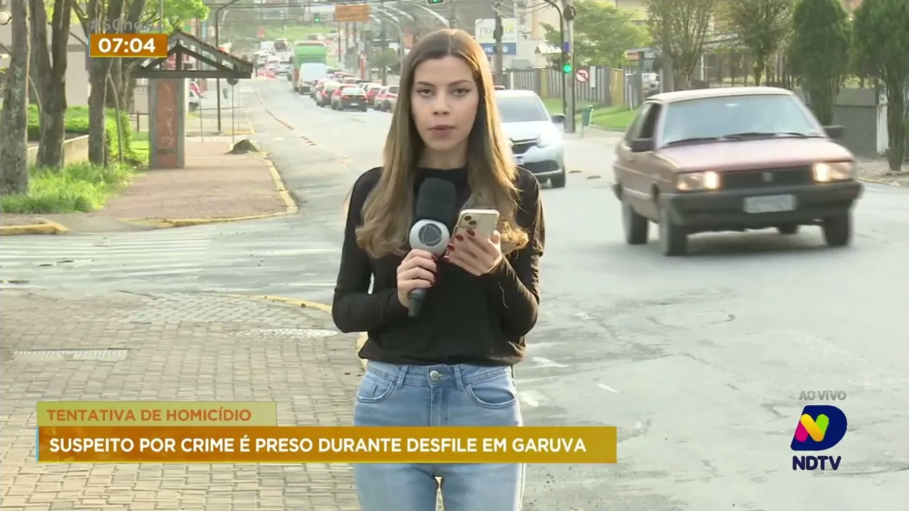 Suspeito de tentativa de homicídio é preso durante desfile cívico-militar em Garuva