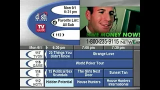 Do y all remember the Dish Network TV Guide Menu from 2008