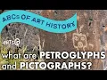What are petroglyphs and pictographs in rock art with Chaco Canyon and Petroglyph NM