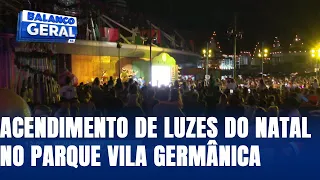 Acendimento de luzes do natal no Parque Vila Germânica