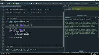 Python Programming - Function that Selects Only the Unique Elements from a List