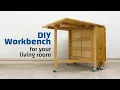 Foldable Workbench for your Living Room DIY IKEA Hack