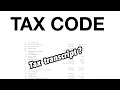 How to read an IRS TAX CODE on the tax transcript