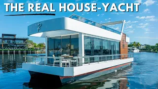 Luxury Tiny Home on the Water: 2024 Reina Live L44 House-Yacht Tour