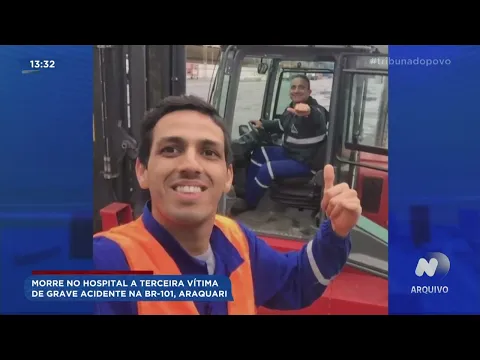 Morre no hospital a terceira vítima de grave acidente na BR 101 em Araquari