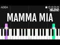 Download Lagu ABBA - Mamma Mia | SLOW EASY Piano Tutorial