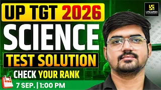 UP TGT 2026 Science | Mock Test Complete Paper Solution and Analysis | Alok Sir
