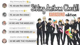 Karasuno Sibling Anthem Check Haikyuu Text Prank