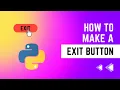 How to close the GUI using Button in Tkinter Exit button Python Code with Dawood