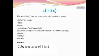 Math Object in JavaScript