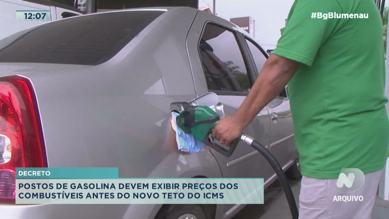 Decreto: postos de gasolina devem exibir preços dos combustíveis antes do novo teto do ICMS