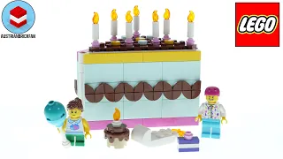 LEGO Birthday Cake Speed Build #LEGO40641 #40641