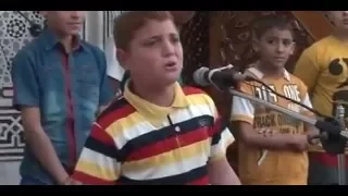 كل القلوب الى الحبيب تميل المبتهل الصغير سنا الكيير مقاما عبدالرحمن اسامه 