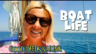 LIVING ON THE BOAT: Melting dinghy, sightseeing ROME AT NIGHT and OUR DIY BOAT TENT. S3 EP.22