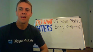 simple math early retirement with real estate