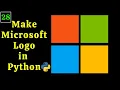 Make Microsoft Logo in Python Turtle Library Python Turtle Graphics Tutorial make logos