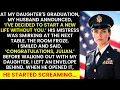 Download Lagu Husband Announced He Was Leaving Me At Our Daughter's Graduation, But Panicked When I...