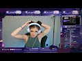Chrissy Costanza messing around with her hair on stream