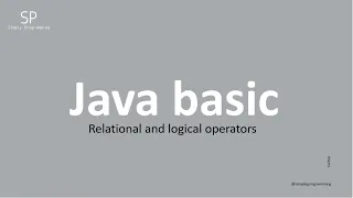 Java basic tutorial - Relational and logical operators