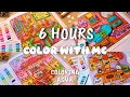 Ultimate 6 hrs Color with Me ASMR Relaxation Little Corner Coco Wyo Coloring Book Ohuhu Markers