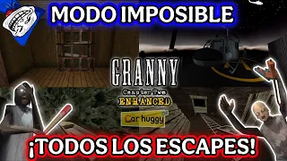 ¡GRANNY 2 ENHANCED: Todos los Escapes en una Sola Partida! (Reto Imposible)