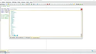 PYTHON 1 la console