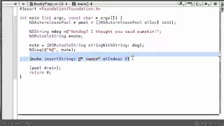 Objective C Programming Tutorial 55 Mutable Strings YouTube