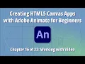 Creating HTML5 Canvas Apps with Adobe Animate for Beginners - Chapter 16 of 22 Working with