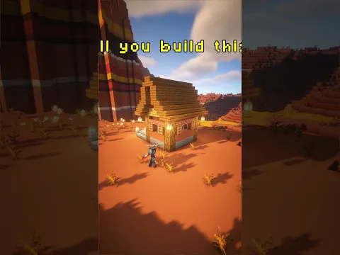 Minecraft Easy Badlands House 🏠🌵 #shorts #minecraft #minecraftbuilding