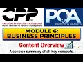 CPP Module 6 - Business Principles Complete Content Overview