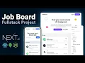Build a Fullstack Job Board App with Next js 14 react js mongo tailwind