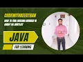 Find the Missing Number in an Array or ArrayList in JAVA CodeWithKeerthan