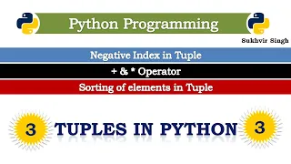 Python Data Structures Tuples Part 3