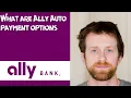 What are Ally Auto payment options