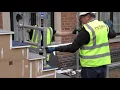 Scaffold tower on stairs - time lapse of assembly