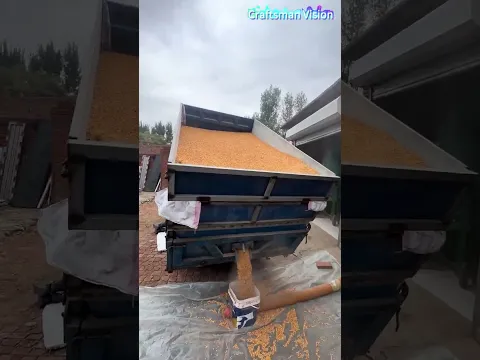 A high-efficiency grain unloading and warehousing tool