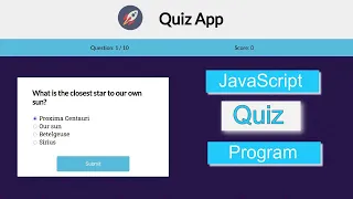 Javascipt Quiz App Build a Quiz App with JavaScript