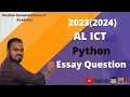 AL ICT Paper Discussion 2023 2024 - Python