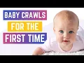 How do babies start crawling Baby creeping Baby crawling