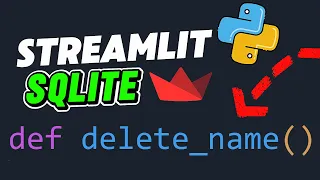 Streamlit SQLite Tutorial 3 Delete Data from Your Python Web App