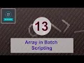 13 Array in Batch Scripting English