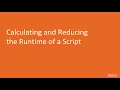Bash Scripting Solutions Calculating and Reducing the Runtime of a Script packtpub com