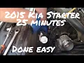 2015 Kia Optima starter replacement the easy way