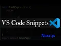 Next js Page Creation Snippet Create VS Code Snippets
