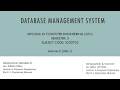DBMS Unit 1 Lecture 5 Data Dictionary Data Warehouse