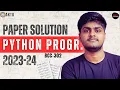Python Aktu Python Programming Aktu Paper Solution 2023-24 semester exam